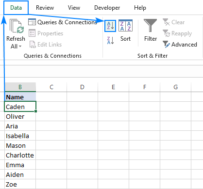 How to Arrange Alphabetically in Excel? - keysdirect.us