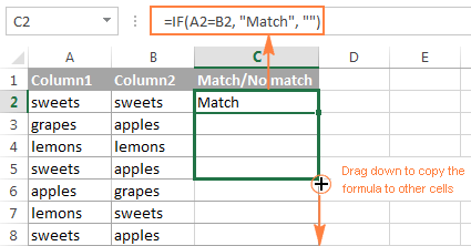 How to Compare Two Columns in Excel for Matches? - keysdirect.us