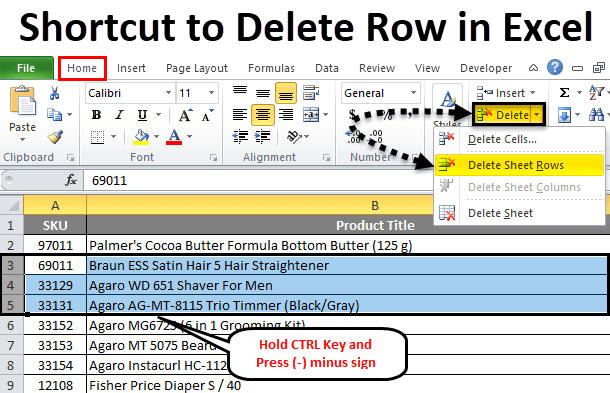 How to Delete Rows From Excel? - keysdirect.us