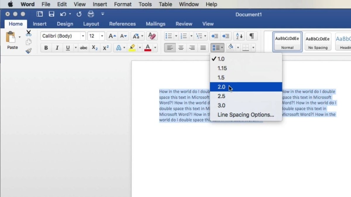 How to Do Double Space on Microsoft Word? - keysdirect.us