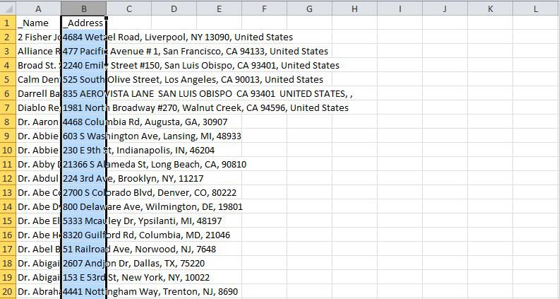 How to Format Addresses in Excel? - keysdirect.us