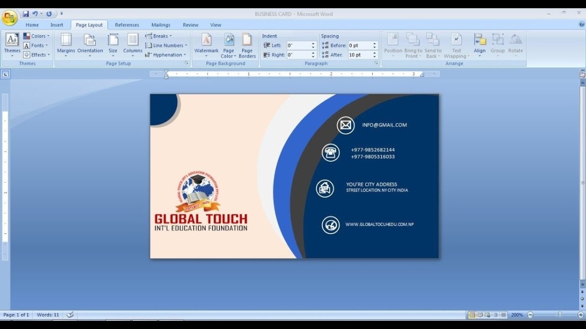 How to Make Business Card Using Microsoft Word? - keysdirect.us