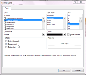 How to Superscript in Excel? - keysdirect.us