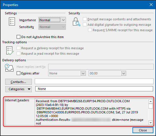 How to View Headers in Outlook? - keysdirect.us