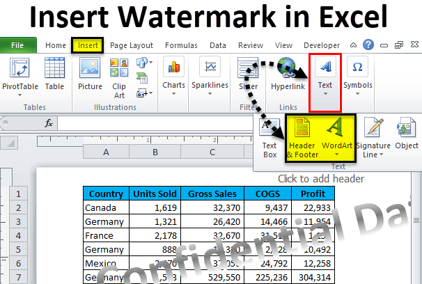 How to Watermark in Excel? - keysdirect.us