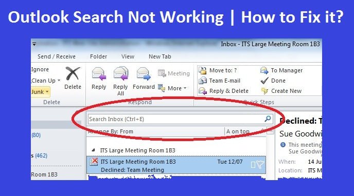 Why is My Outlook Search Not Working? - keysdirect.us