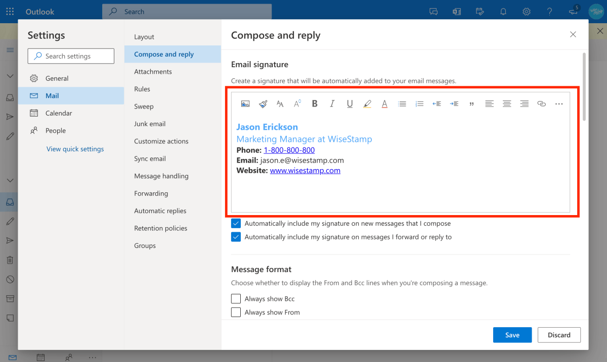 How to Add Email Signature in Outlook 365? - keysdirect.us