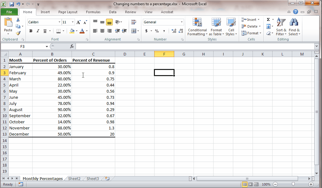 How to Change Number to Percentage in Excel? - keysdirect.us
