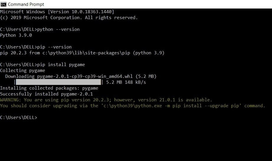 How to Install Pygame on Windows 10 - keysdirect.us
