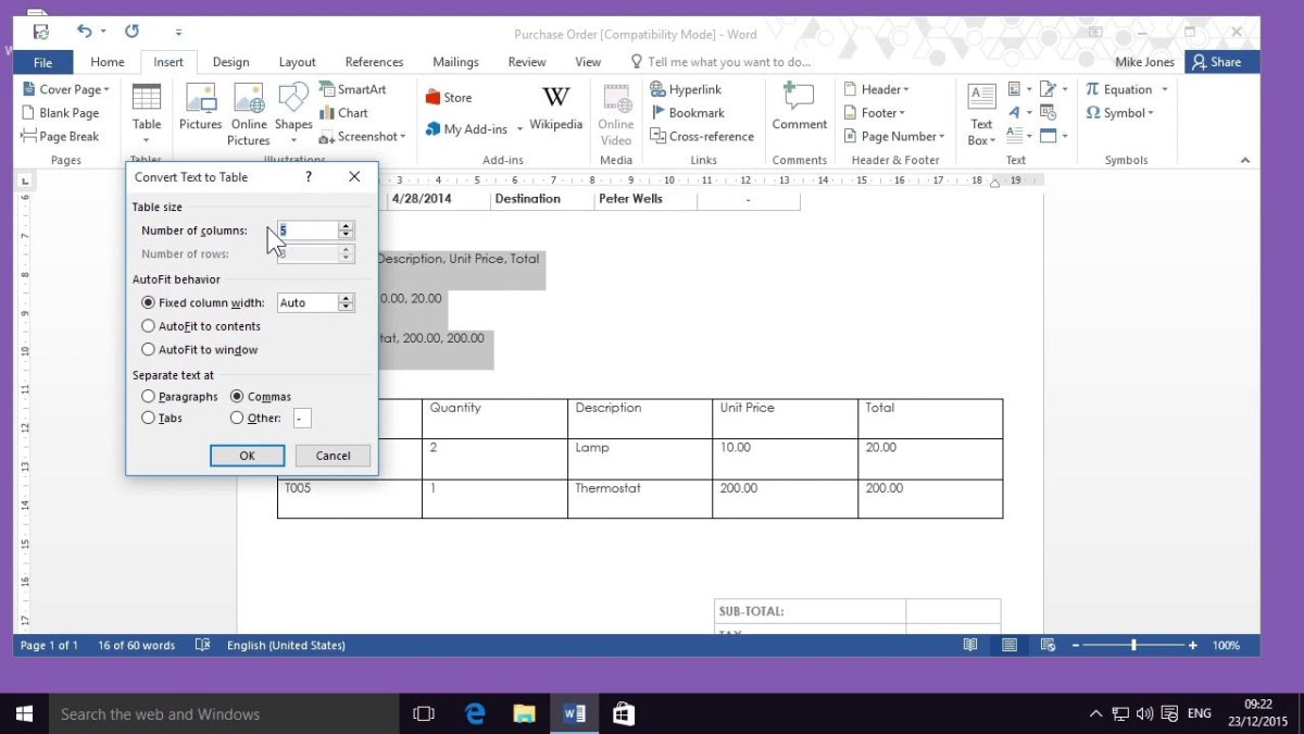 How to Make a Table in Microsoft Word? - keysdirect.us