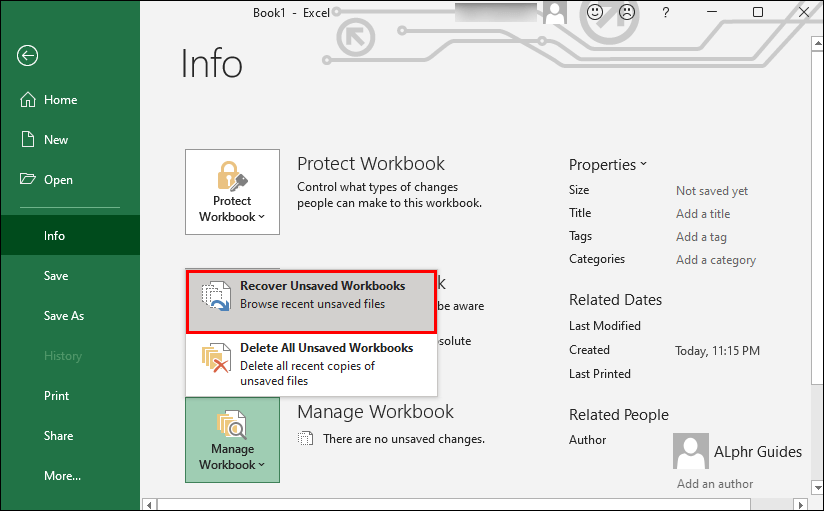 How to Recover Previous Version of Excel File? - keysdirect.us