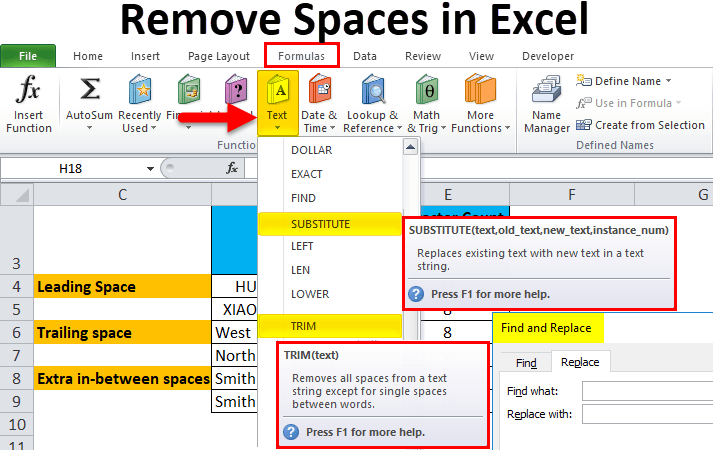 How to Remove Spaces in Excel After Text? - keysdirect.us