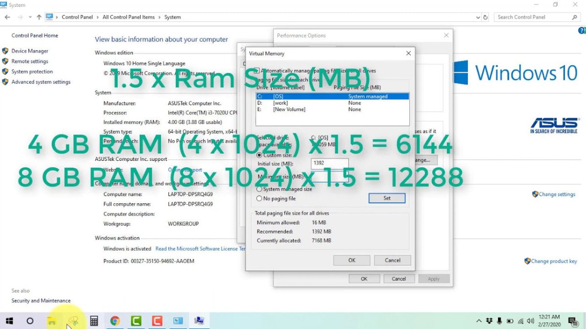 How to Reset Virtual Memory Windows 10 - keysdirect.us