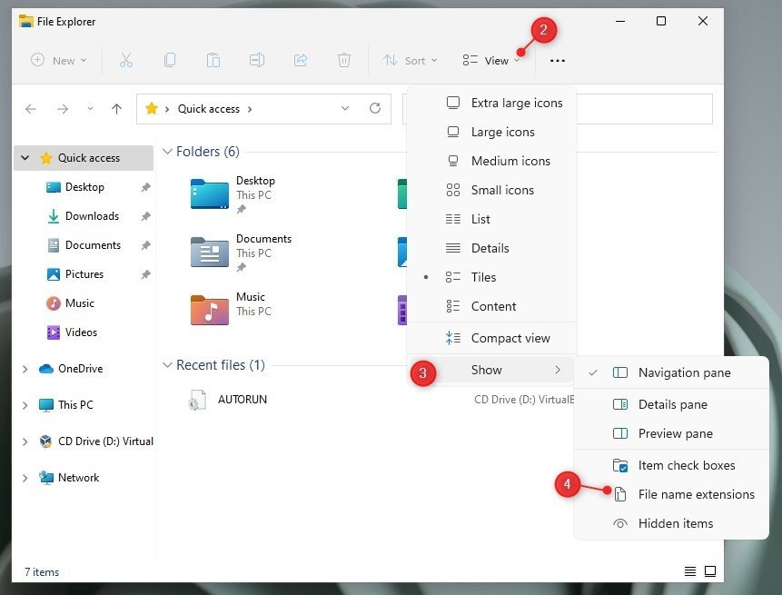 How to Show File Extensions in Windows 11 - keysdirect.us